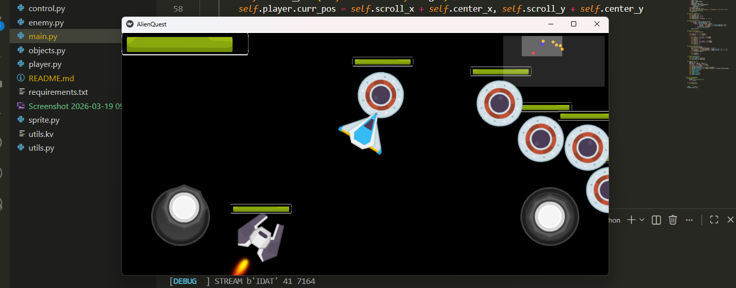 Alien Quest 2d Game image